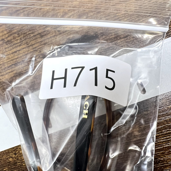 COACH HC6103 5444 Aubgn Navy Tortoise Red Varsity Stripe Eyeglasses 54-16 H715 - Picture 8 of 8